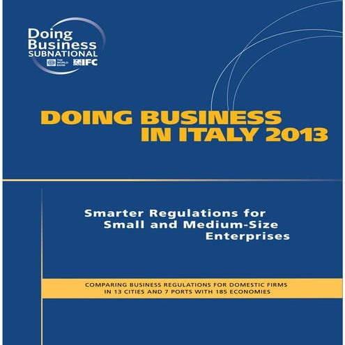 Doingbusinessitalia2013 121119033209-phpapp02