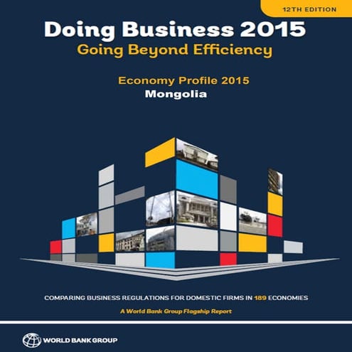 Doing business mongolia 2015 (world bank)