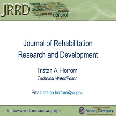 Journal of Rehabilitation Research and Development (2011 CrossRef Workshops)