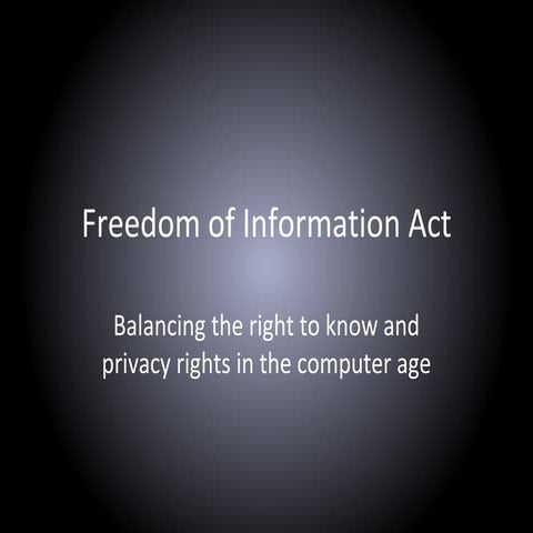 Freedom of Information