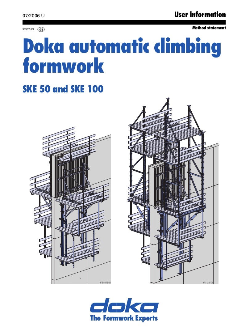 Doka self climbing system