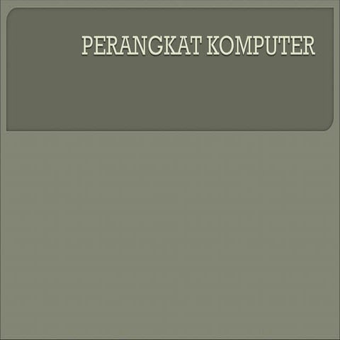 Perangkat Komputer | PPT