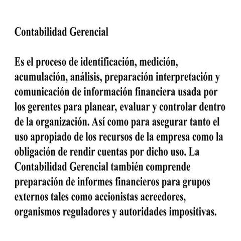 Contabilidad de costos y gerencial | DOCX