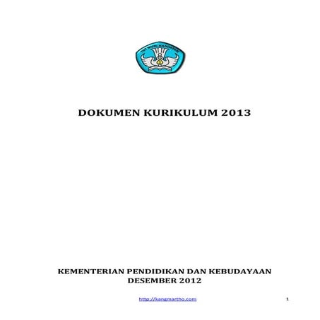 Dokumen kurikulum-2013