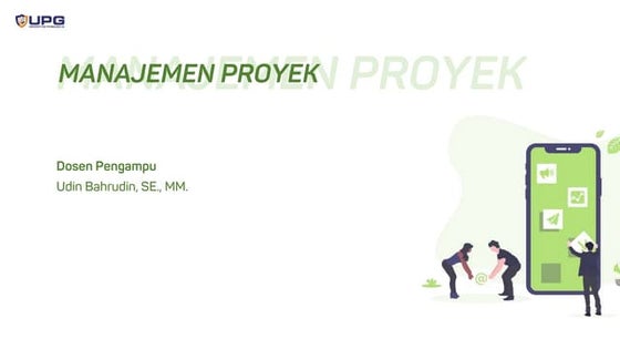 Manajemen proyek | PPTX