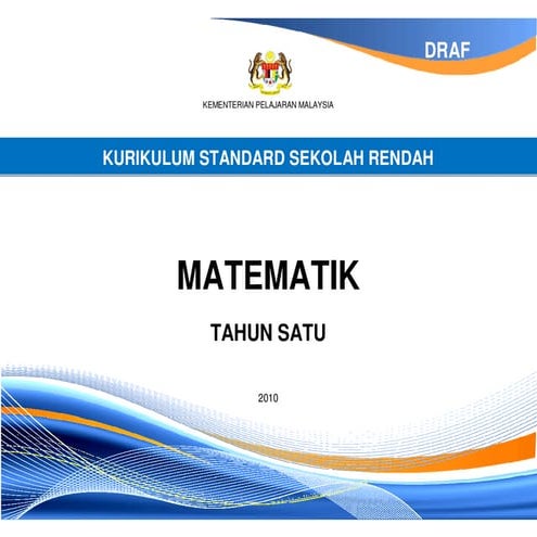 Dokumen kssr matematik tahun 1 (b malaysia)