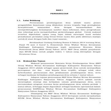 Dokumen RKPDes 2015 desa wlahar wetan (review september 2014)