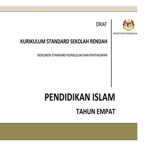 DSKP PENDIDIKAN ISLAM TAHUN 4