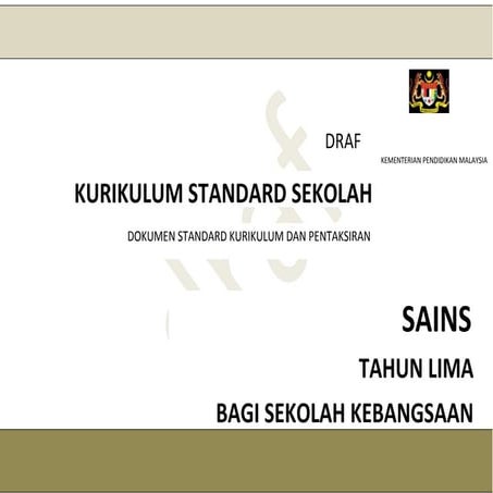 DSKP Sains Tahun 5