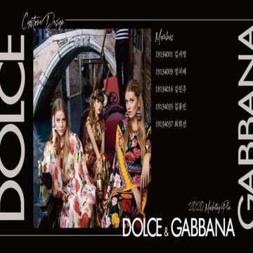 Dolce&Gabbana capstone design | PPTX