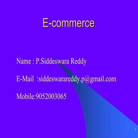 E-commerce