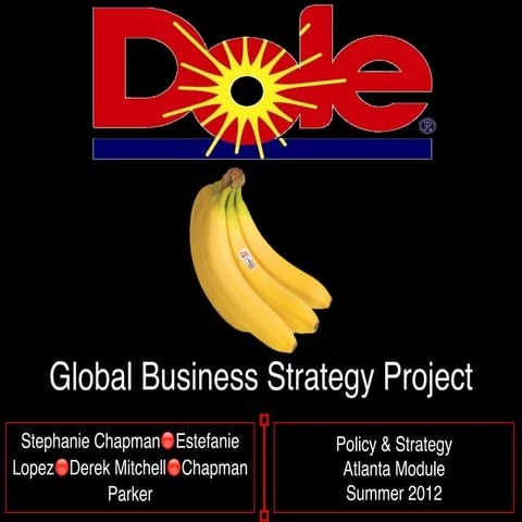 Dole Sustainability Analysis