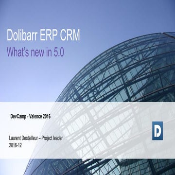 Dolibarr ERP CRM -  What's new in 5.0