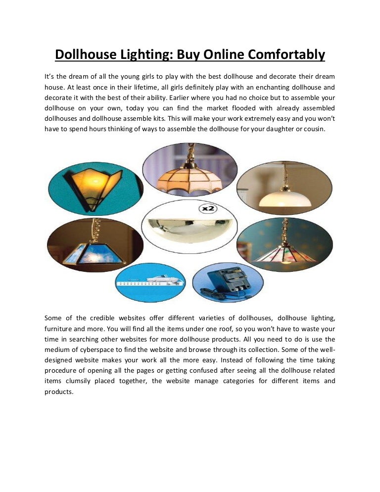 Dollhouse lighting buy online comfortably