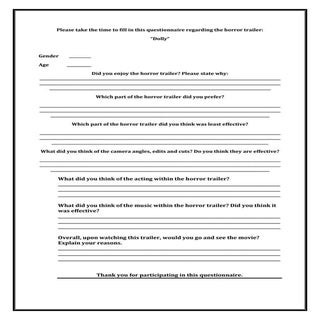 Dolly Questionnaire (open) 