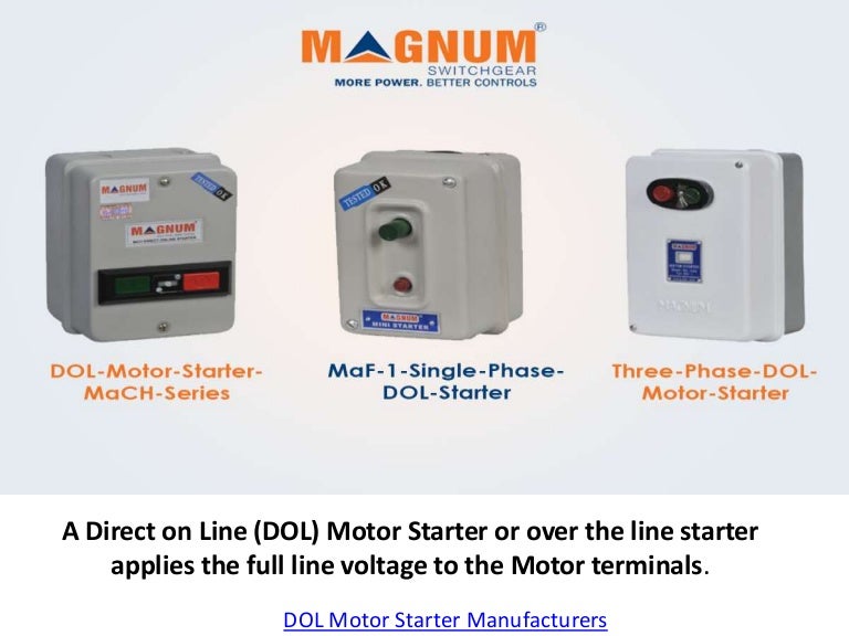 DOL Motor Starter Manufacturers Bangalore