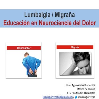 Educación en neurociencia del dolor...