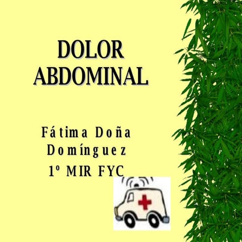 Dolor Abdominal