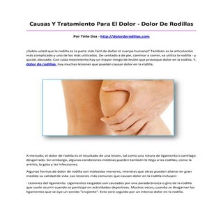 Dolor de rodillas