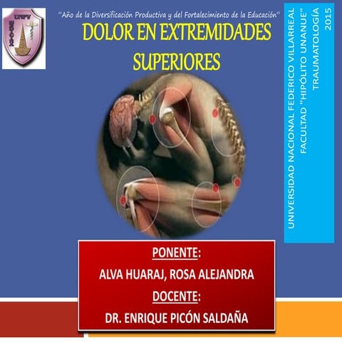 Dolor en extremidades superiores alva huaraj, rosa alejandra