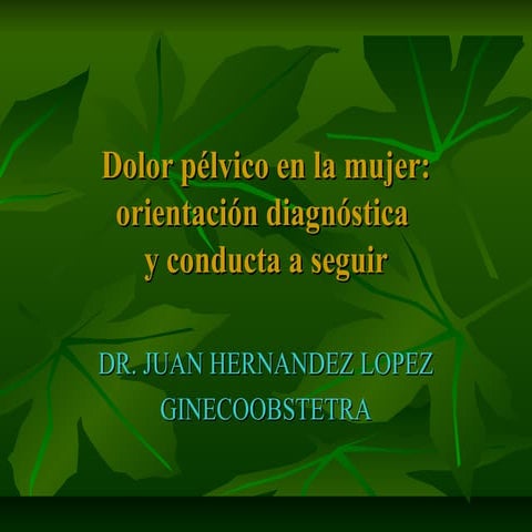 Dolor pélvico en la mujer