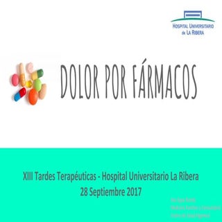 Dolor por fármacos (por Ana Egea)