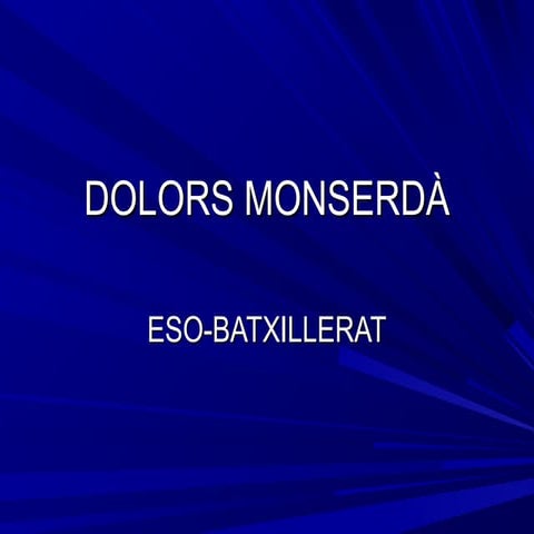 Dolors monserdà