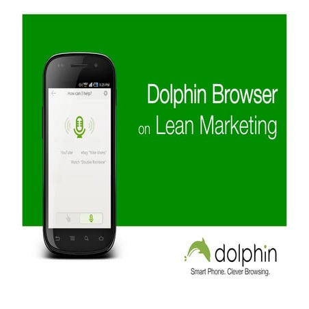 Dolphin on lean marketing august 2013