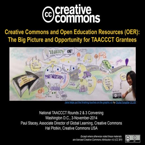 Creative Commons and OER Big Picture for TAACCCT