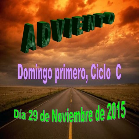 Primer domingo de adviento 2015