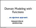 Domain Modeling with Functions - an algebraic approach