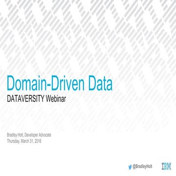 Domain-Driven Data