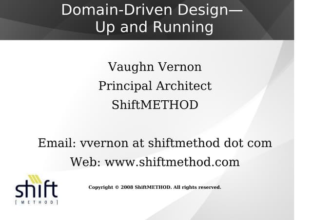 Domain Driven Design Up And Running