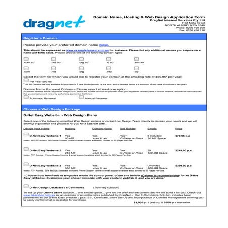 Domain Name, Hosting | PDF