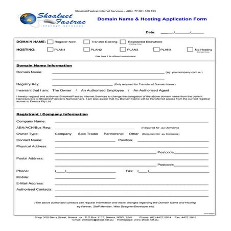 AGREEMENT FOR WEB DOMAIN/HOSTING SERVICES | PDF