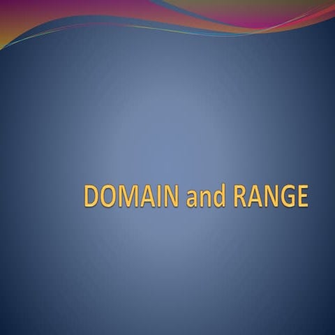 Domain and range_ppt (1) | PPTX