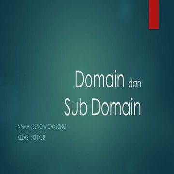 Domain dan sub domain
