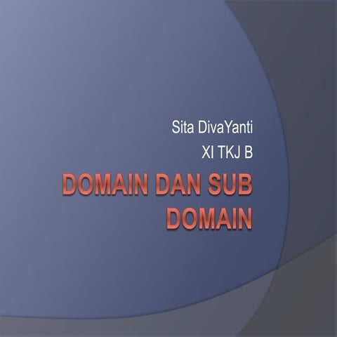 Domain dan sub domain