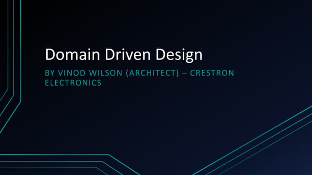 Domain driven design simplified