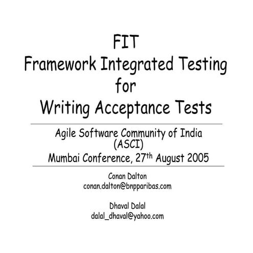 Domain languageacceptancetests