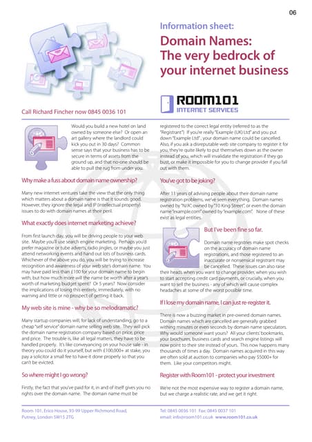 Websites 101: Domain Names | PDF