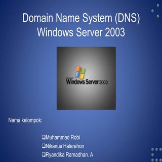 Domain Name System (DNS) Windows Se...