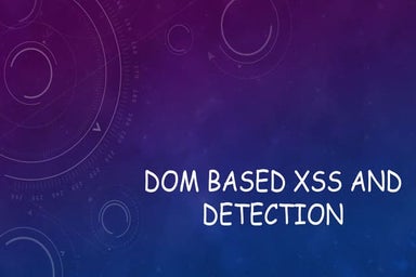 Dom based xss