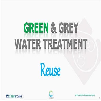 Grey water treatment & reuse