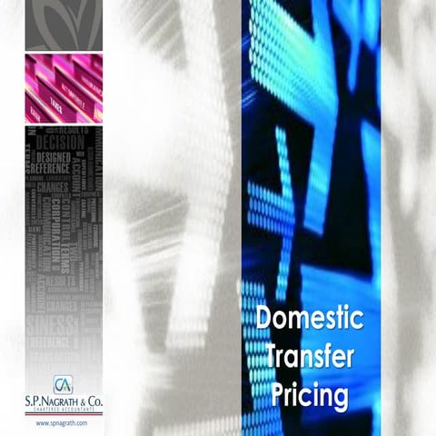 Domestic Transfer Pricing