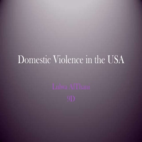 Domestic violence