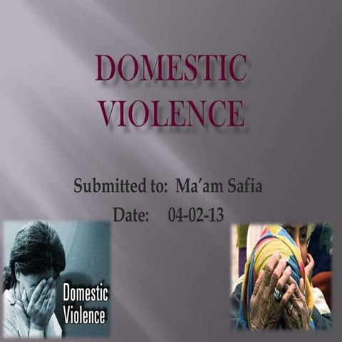 "Domestic Violence"