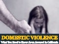 Domestic Violence: What You Need to Know As an Accused in California
