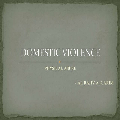 Domestic violence