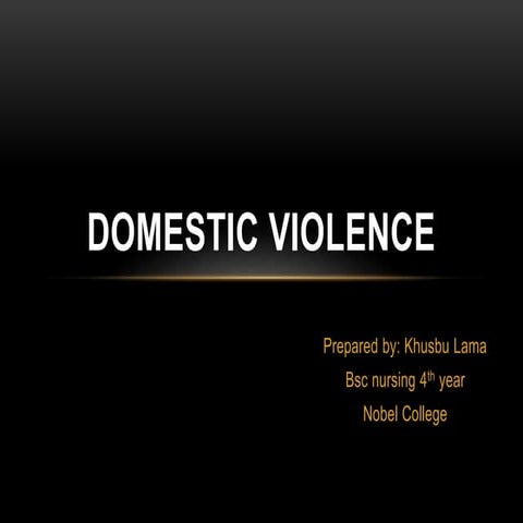 Domestic violence
